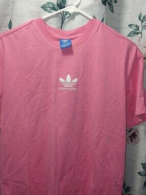 Balenciaga Pink Cotton Tee with Subtle Stitching
